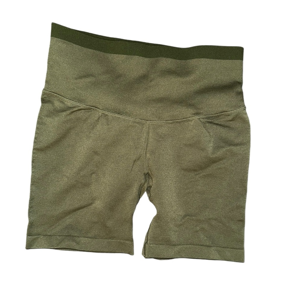 JoyLab Seamless High Rise 6” Bike Shorts Olive Green Size Medium